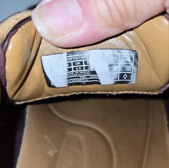 Keen Presidio II Red Leather Lace-up Comfort Sneakers Wide Toebox 9 Women's - Picture 10 of 11